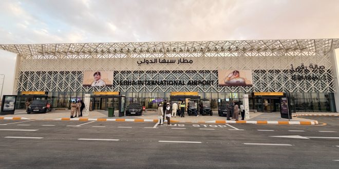 الاستعدادات لافتتاح مطار سبها الدولي 2026 وعروض الدرون في سماء المدينة