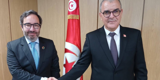 وزير الاقتصاد يبحث مع مكتب الأمم المتحدة لخدمات المشاريع UNOPS دعم البنية التحتية بتونس
