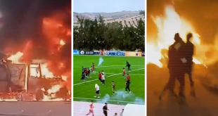 ليبيا اليوم: حريق بمقر رئاسة الوزراء وأعمال شغب في ملعب ترهونة