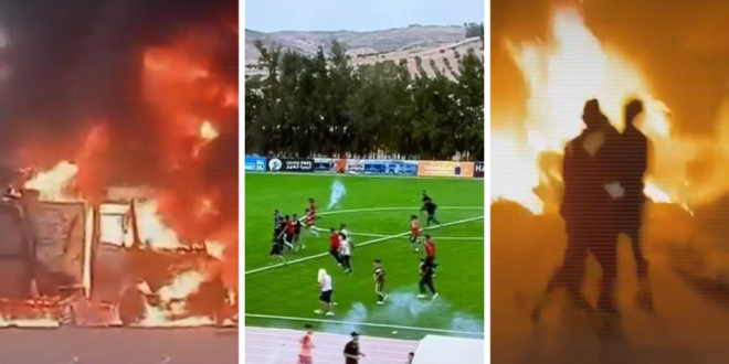 ليبيا اليوم: حريق بمقر رئاسة الوزراء وأعمال شغب في ملعب ترهونة