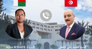 محمد علي النفطي يبحث تعزيز العلاقات الدبلوماسية والتجارية مع مدغشقر