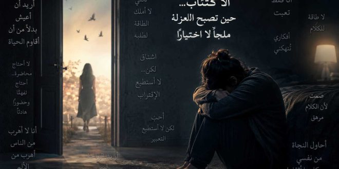 الاكتئاب... حين تصبح العزلة ملجأً لا اختيارًا
