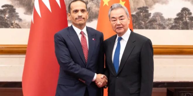 قطر والصين توحدان الجهود لخفض التصعيد وتعزيز الاستقرار في الشرق الأوسط