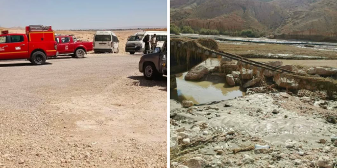 فاجعة المتلوي: العثور على جثة الابن بمحيط وادي السهيلي عقب سيول السبت الماضي