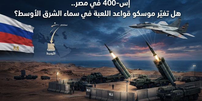 إس-400 في مصر.. هل تغيّر موسكو قواعد اللعبة في سماء الشرق الأوسط؟